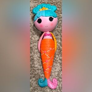 2012 Lalaloopsy 15" Mermaid Play Doll Blue Hair Orange Tail Pink Accents